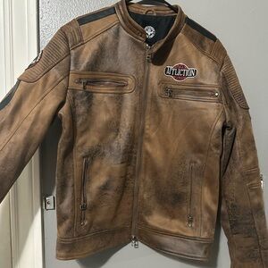 Affliction Men's Brown Leather Jacket